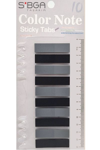 sibga tasarım Transparent Colored Post-It Note Paper - 200 Sheets Bookmark Sticker