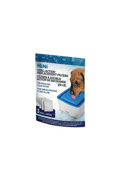 ZEUS Mini Automatic Dog Water Bowl 3Pcs Dense Filter Set