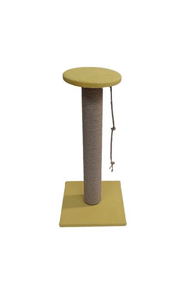 Bedspet 70 Cm Yellow Thick Cat Scratcher - With Seat