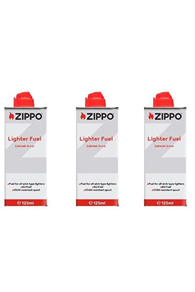 Zippo 3 Adet 125 ml Çakmak Benzini 3141-3