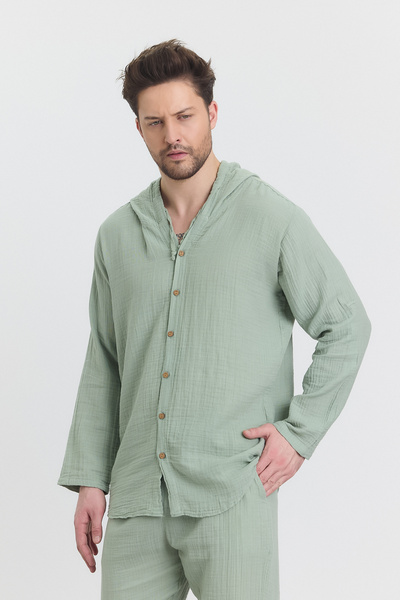 Heaven Ephesus Green Coated Pantalon and Door South Set - Tkm1E -4010-5040