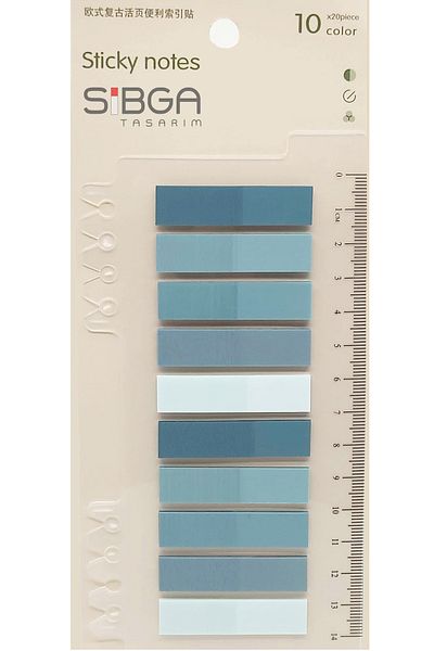 sibga tasarım Transparent Colored Postit Post-it Post ItBookmark Bookmark Postit Sticker Note Paper 200 Sheets