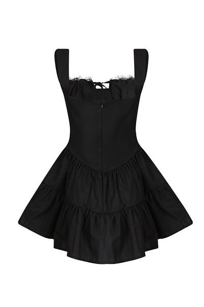 La Sarta Love Story Black Mini Dress