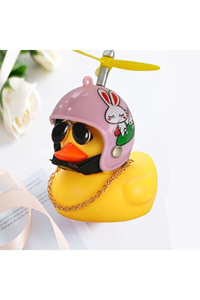 Choice خوذة سيارة من النوع 3 مع قلادة رياح مكسورة على شكل بطة صفراء صغيرة لدر...