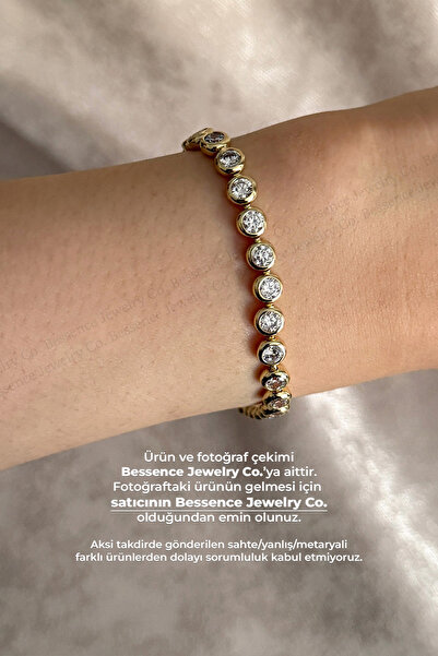 BESSENCE JEWELRY CO. XUPING Bileklik Yuvarlak Taşlı 14K VIP KADIN BİLEKLİK