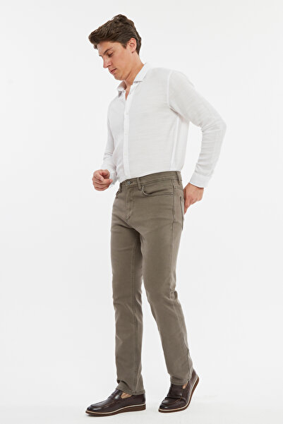 Xcedy High Waist Stretchy Denim Jeans - Premium Regular Fit Jeans, C356-Brown