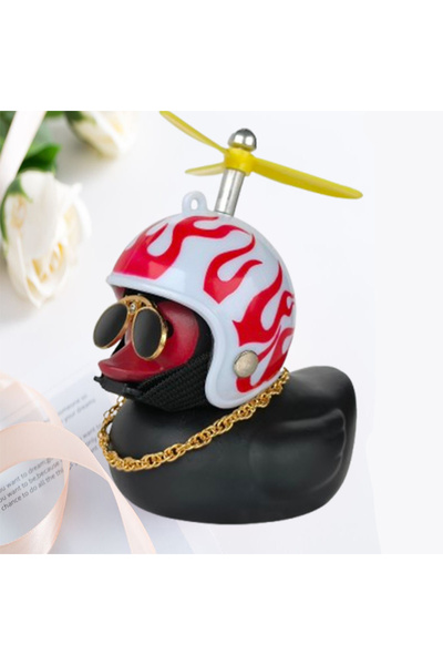 Choice خوذة سيارة من النوع 9 مع قلادة رياح مكسورة على شكل بطة صفراء صغيرة لدر...