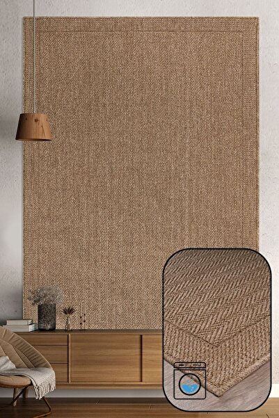 SANRUGS Home & Living Kaymaz Taban Makinede Yıkanabilir Modern Dekoratif Halı...