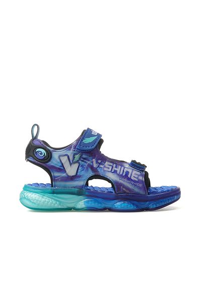 Vicco Felipe Boy's Lighted Sandals 25Y 332.255 Be Saks Blue