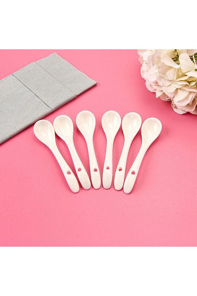 MATMEL Porcelain Tea Spoon - White