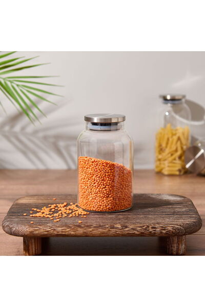 MATMEL Home Borosilicate Glass Jar - Transparent - 9X14 cm