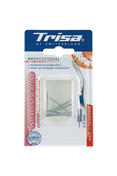 Trisa refills for cylindrical interdental brushes 2.2mm Code 617733, contains 10 pieces