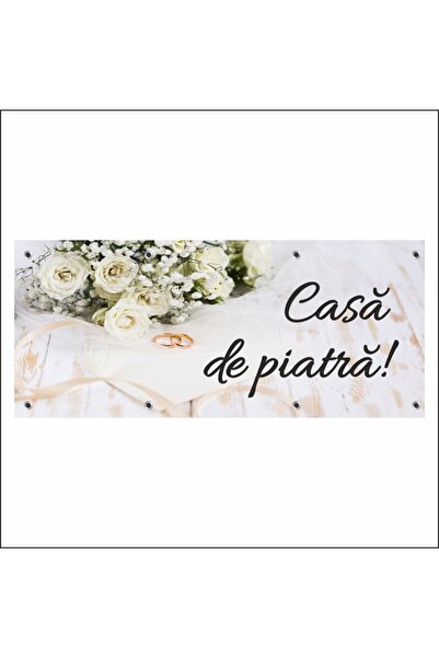 media Banner "Casa de piatra" model 1, 150 x 60 cm