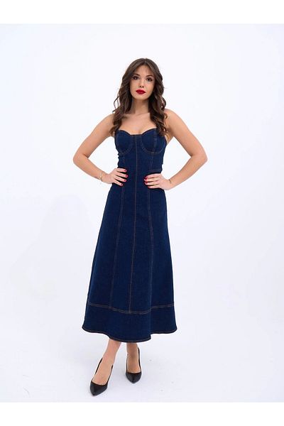 BEFAON 7090 ROCHIE JEANS-ALBASTRU