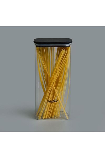 ASPARTAM Porter Storage Container - Black / Transparent - 1.8 Lt