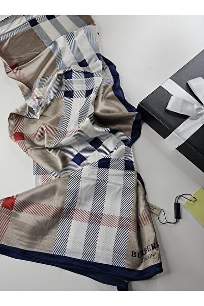 Webinay Home Plaid B Pattern Voile Silk Shawl New Season Premium Shawl Scraf