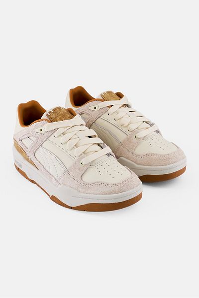 Puma Slipstream Premium Kids Boy Lace Up Outdoor Shoes, Beige