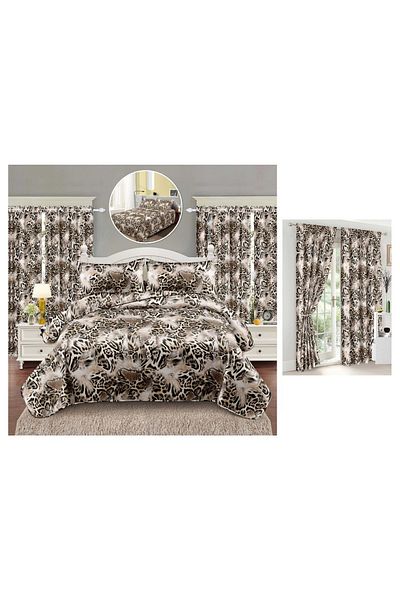CHIRASO CHIRASO FINET 6 Piece Bedding Set with Drapery, Sheet 160x230, Quilt 160x200