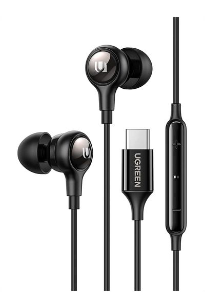Ugreen UGREEN Wired USB-C Earphones with Microphone for iPhone 15 Series, Samsung S23/S22 Series, Redmi Not