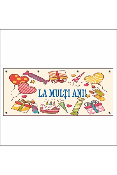 media Banner "La multi ani" model 2, 150 x 60 cm