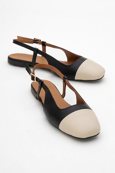 Ataköy Ayakkabı WOMEN'S LEATHER OPEN BACK SHOES
