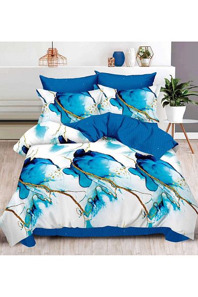 CHIRASO CHIRASO Finet Bedding Set, 6 Pieces, Double Bed, Sheet 180x200, Duvet Cover 200x230, 4 Pillowcases