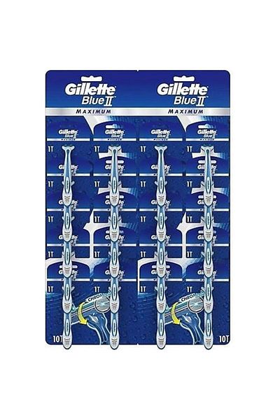 Gillette Blue 2 Maximum - 20 Pieces Razor Blades for Use