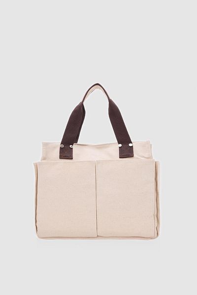 Shule Bags Servietă din pânză Milano Bitter Brown