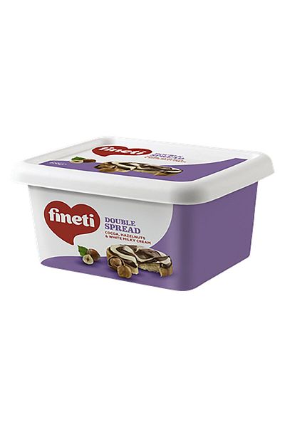 Fineti Bicolor Cream Cacao, Hazelnuts and Milk Cream, 600 g, Fineti