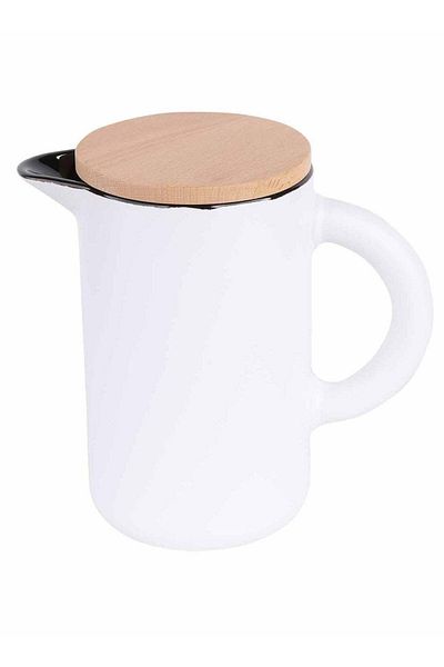 PRICKLY PEAR White Vaga Jug 1 Litre