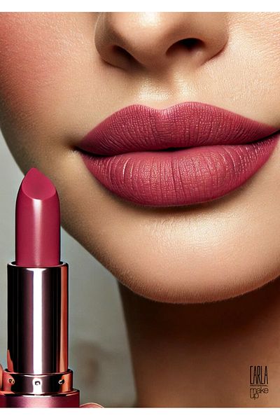 Carla Professional Make Up أحمر شفاه وردي داكن - رقم: 155