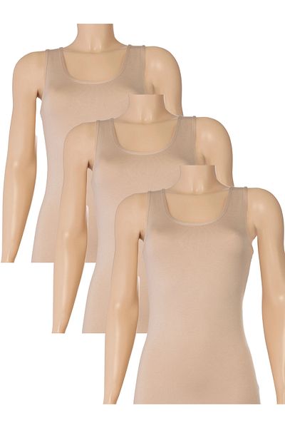 Fanilam Star Bamboo Thick Strap Women's Tank Top 3-Piece – Breathable, Soft and Natural