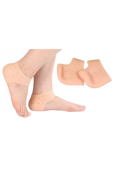 OEM Set of 2 silicone heel protectors, universal size, skin color