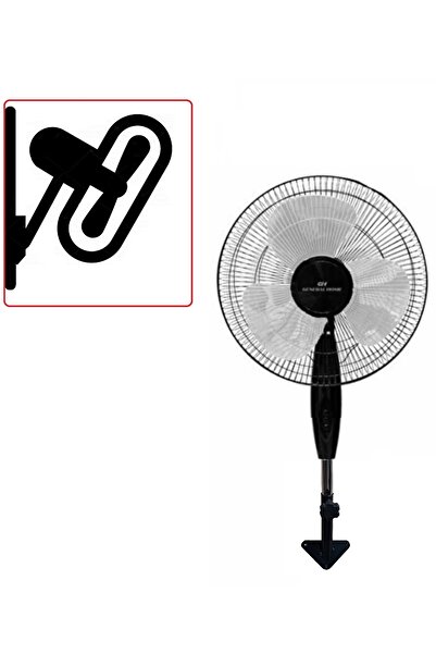 Depolife Duvar Montajlı Hava Vantilatörü 3 Kademe Hız Ayarlı Pervane Sağ Sol Dönme 45w Siyah Renk