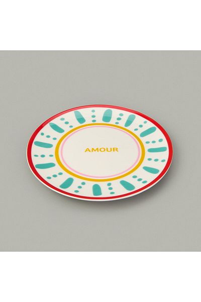 MATMEL Amour Pasta Plate - Colored - 19 cm