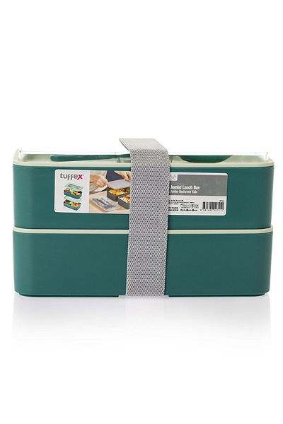 Tuffex Practical Food and Storage Container Set-Quadrangle Water Green