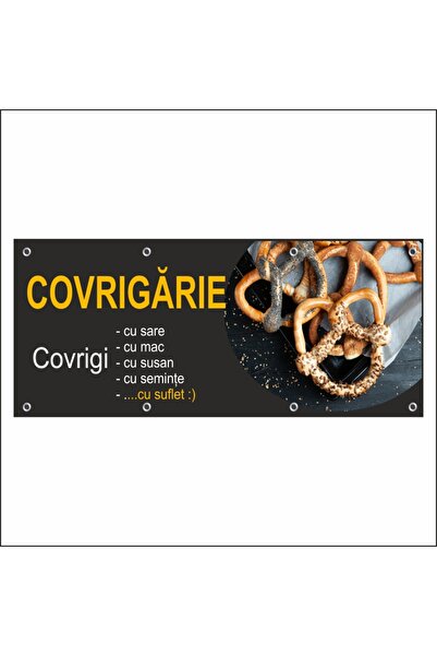 media Banner "Covrigarie" model 1, 200 x 80 cm