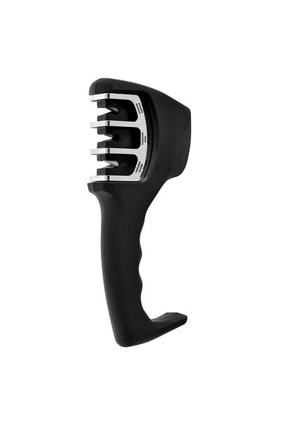 Berghoff 3-in-1 Knife Sharpener, ABS, Black