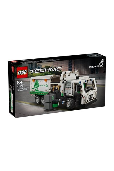 LEGO 42167 ليغو ®   تكنيك ماك ®   شاحنة القمامة الكهربائية LR 503 قطعة +8 سنوات