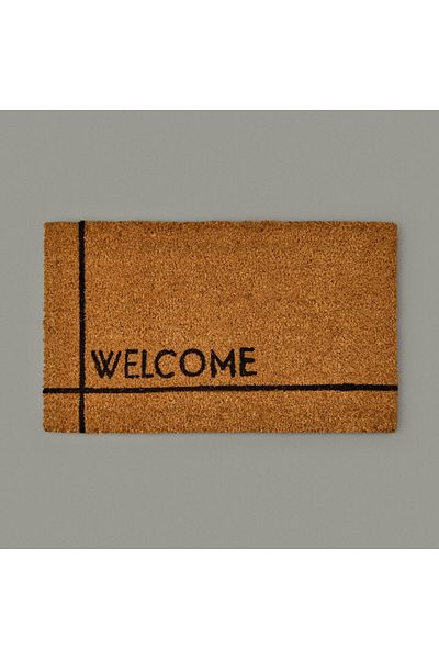 MATMEL Home Welcome Door Mat - Beige - 35X60 cm