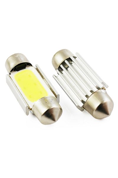 OEM Bec LED COB C5W, 36 mm, CAN-BUS, 200 lm, 12V, Xenon White ~6000k, latime 12 mm