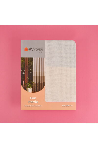 ASPARTAM Soft Yellow Density Background Curtain - Color / Yellow - 140X270 cm