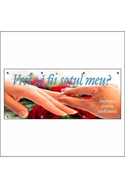 media Banner "Vrei sa fii sotul meu" model 3, 150 x 60 cm