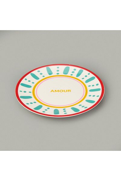 MATMEL Amour Serving Plate - Colored - 25 cm
