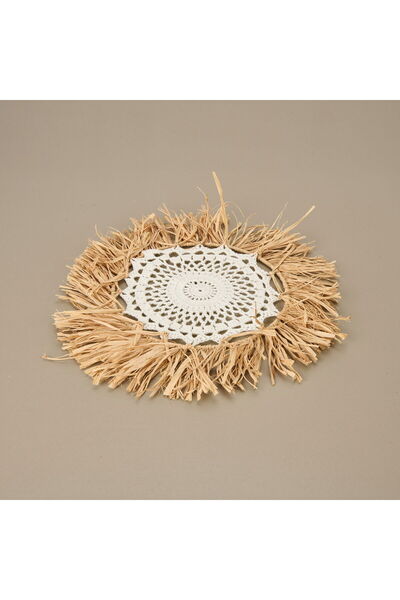 ASPARTAM Deco Boho Decorative Ornament - Beige - 40 cm