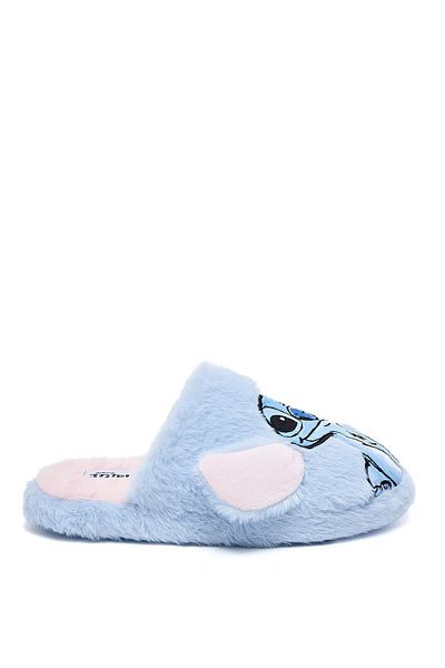 R&B Blue Stitch Embroidered Bedroom Slippers