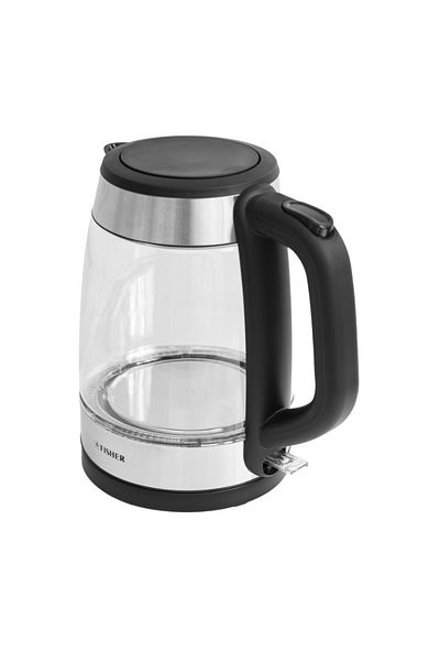 fısher Fisher 1.7L Glass Kettle