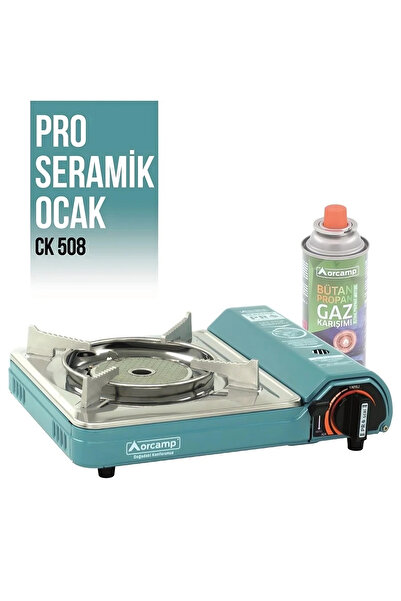 Orgaz Tekli Portatif Pro Seramik Ocak - Orcamp - Mavi (CK-508)