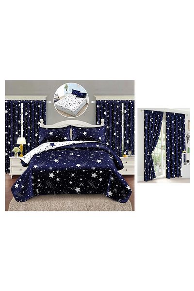 CHIRASO CHIRASO FINET Bedding Set, 6 Pieces with Drapery, Sheet 140x200, Quilt 160x200