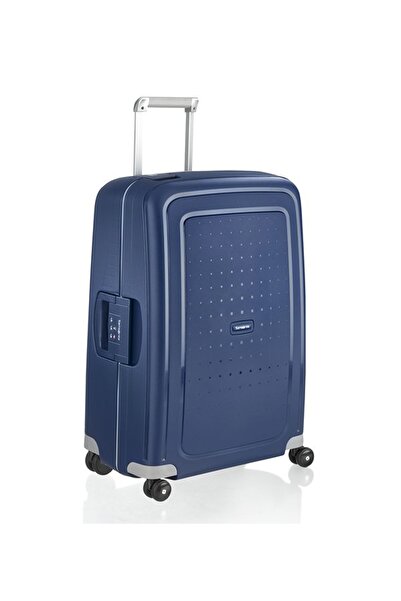 Samsonite Koyu Lacivert Çekçekli Kumaş Valiz S'CURE 10U 01002